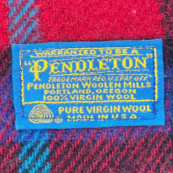 Pendleton virgin wool plaid blanket - Defects - Picture 7 of 10